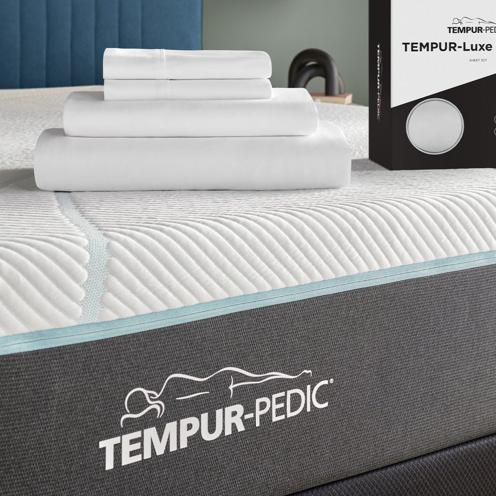 TEMPUR Luxe Egyptian Cotton Sheet Set Silver