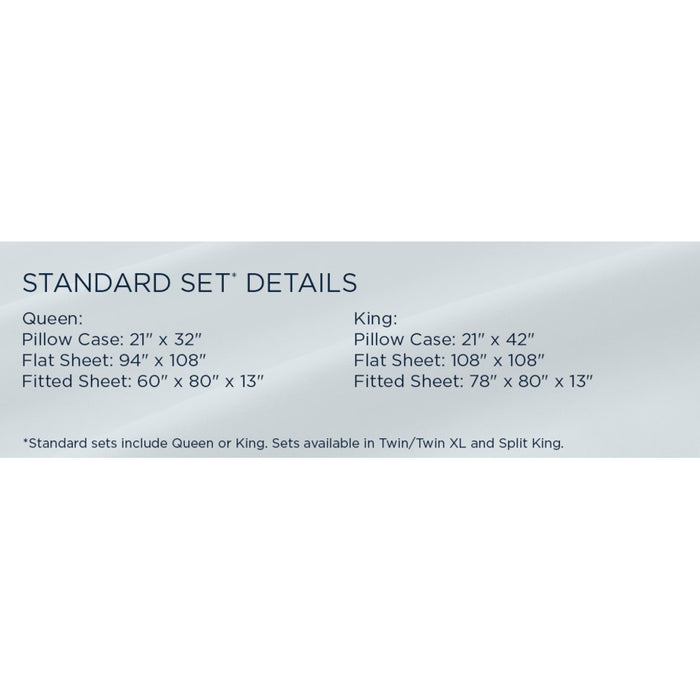 TEMPUR Classic Cotton Sheet Set Sleepy Blue