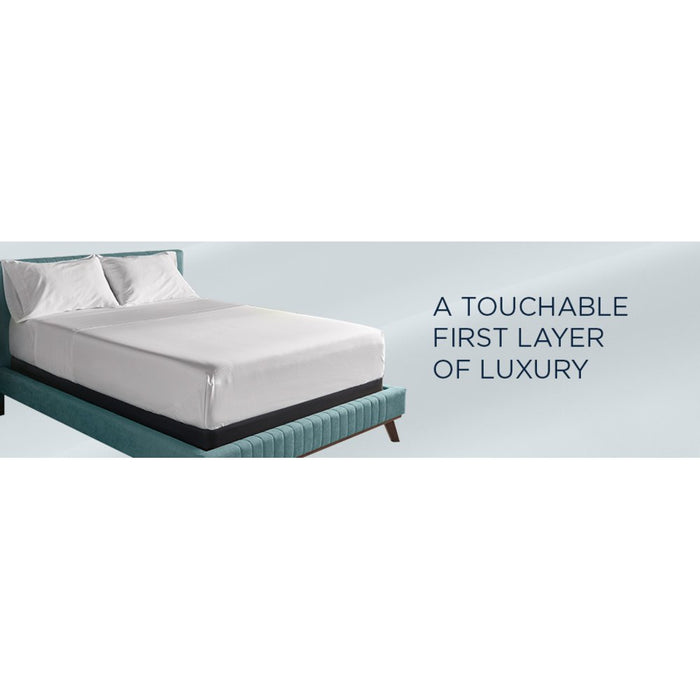 TEMPUR Classic Cotton Sheet Set Sleepy Silver Mist