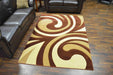 PALACE Rug Design 5012 - Brown, Grey, Turquoise - (5x8 (5'2x7'5")") - Mattress & Furniture Super Center (Tampa, FL)