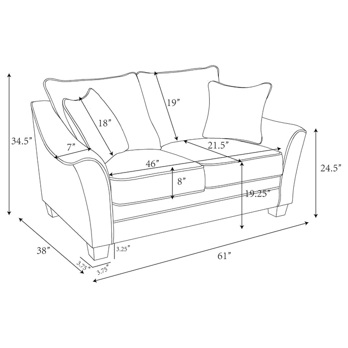 Tomkins Stationary Loveseat