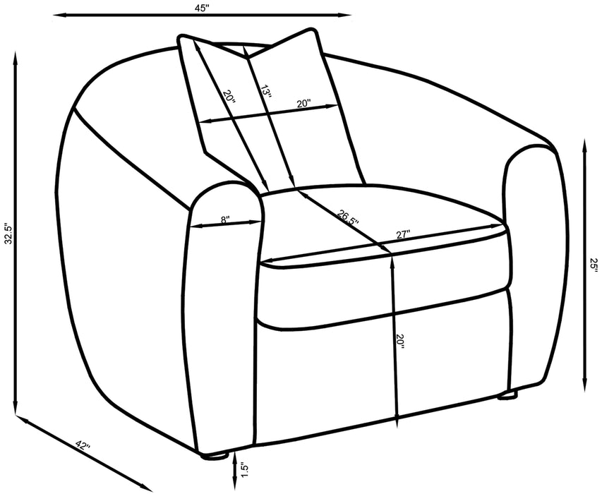 Isabella Stationary 3 Pc Sets - Mattress & Furniture Super Center (Tampa, FL)