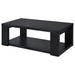 Pavone Open-Shelf Coffee and End Table Set - Black 3-Piece Set