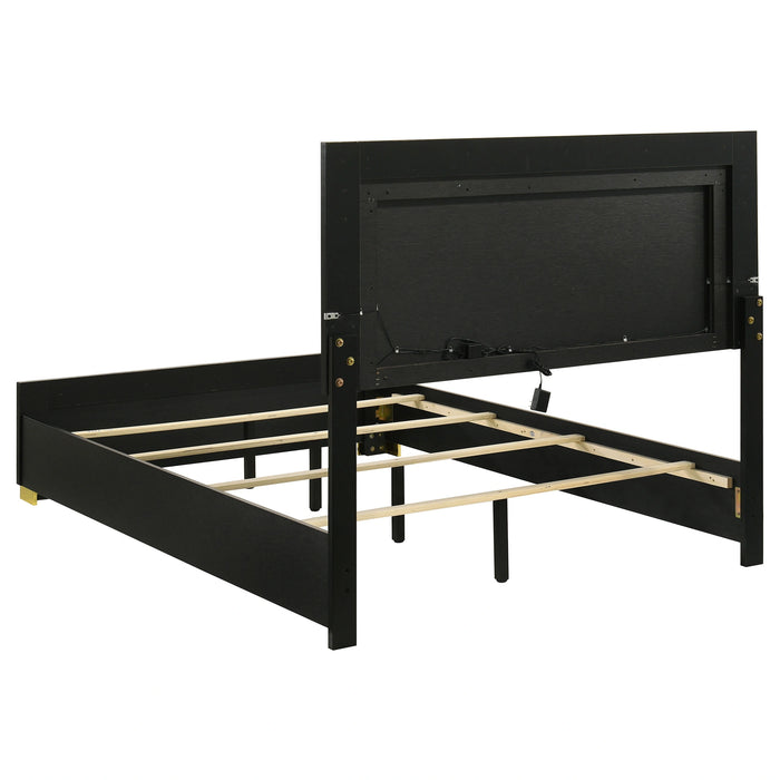 Marceline Panel Bed with LED Lighting