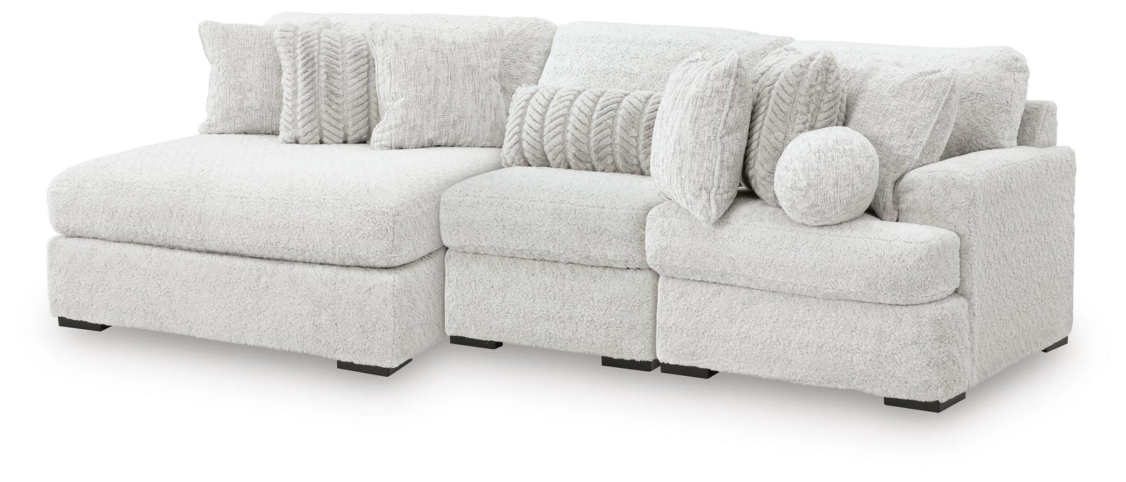 Cuddle Plush Sectional with Chaise - Mattress & Furniture Super Center (Tampa, FL)