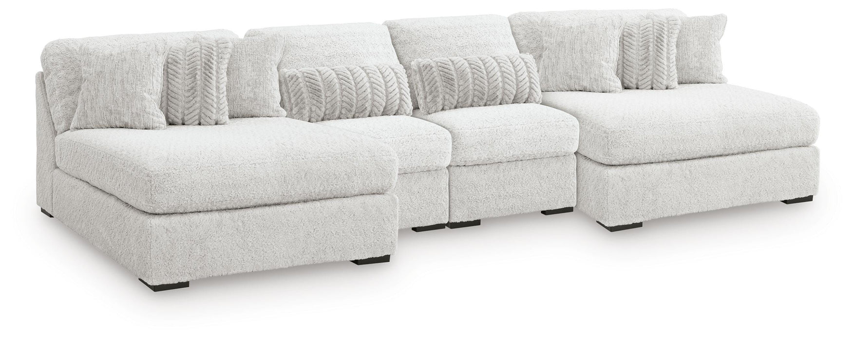 Cuddle Plush Sectional with Chaise - Mattress & Furniture Super Center (Tampa, FL)
