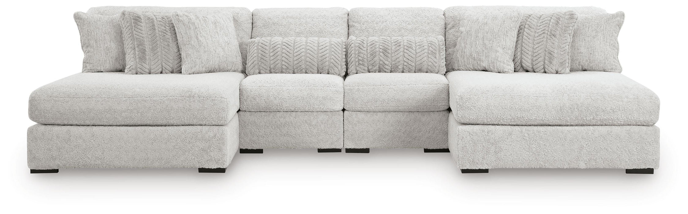 Cuddle Plush Sectional with Chaise - Mattress & Furniture Super Center (Tampa, FL)