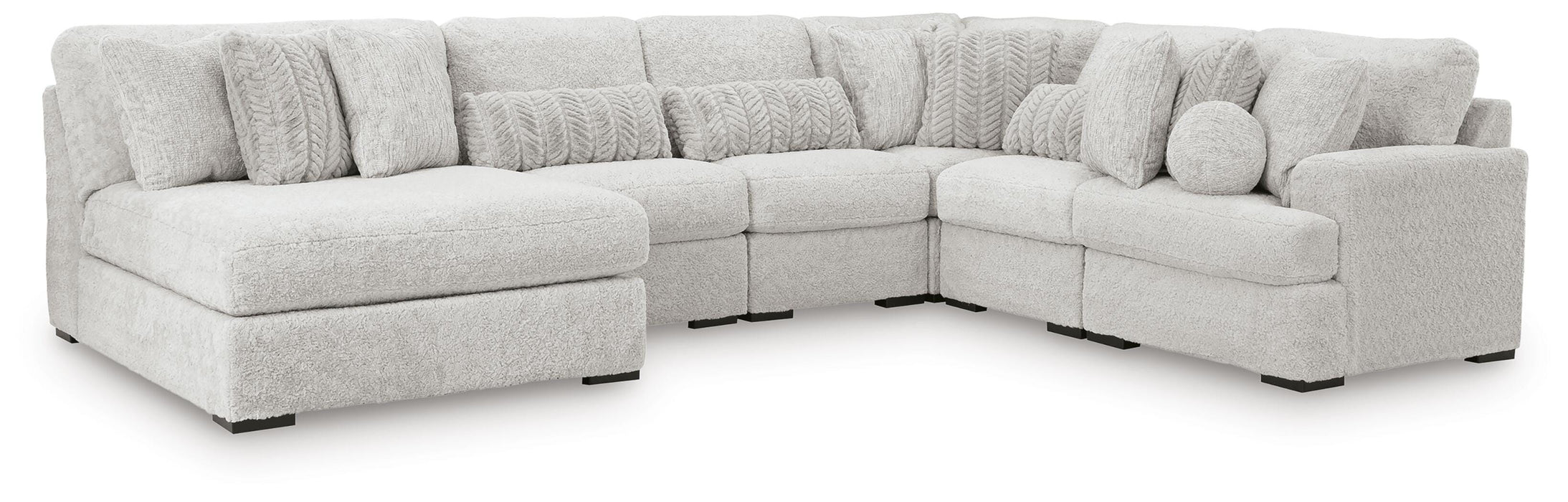 Cuddle Plush Sectional with Chaise - Mattress & Furniture Super Center (Tampa, FL)