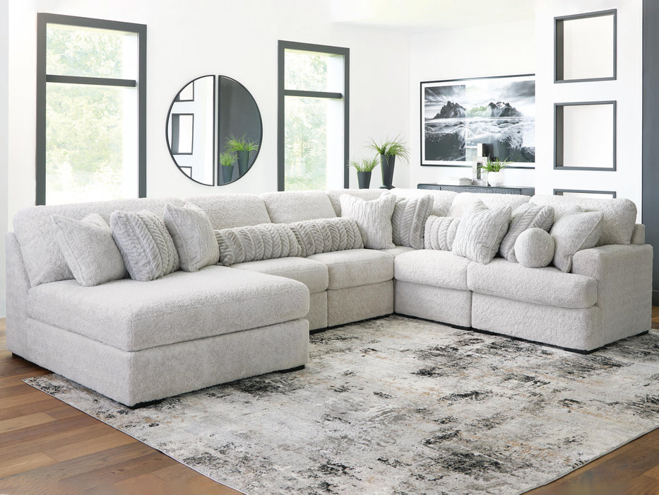 Cuddle Plush Sectional with Chaise - Mattress & Furniture Super Center (Tampa, FL)