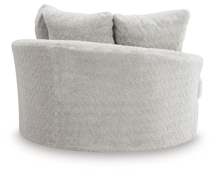 Cuddle Plush Oversized Swivel Accent Chair - Mattress & Furniture Super Center (Tampa, FL)