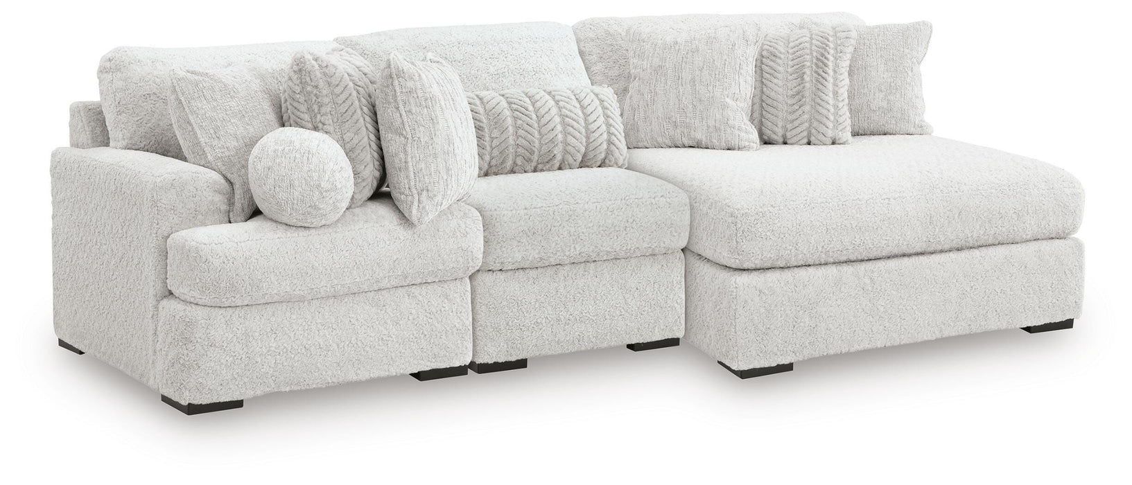 Cuddle Plush Sectional with Chaise - Mattress & Furniture Super Center (Tampa, FL)