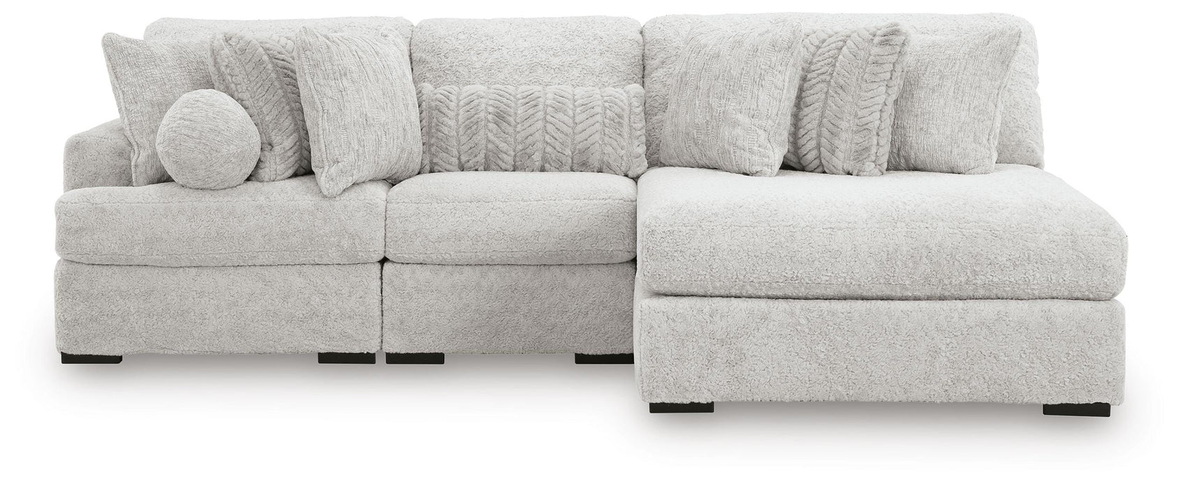 Cuddle Plush Sectional with Chaise - Mattress & Furniture Super Center (Tampa, FL)