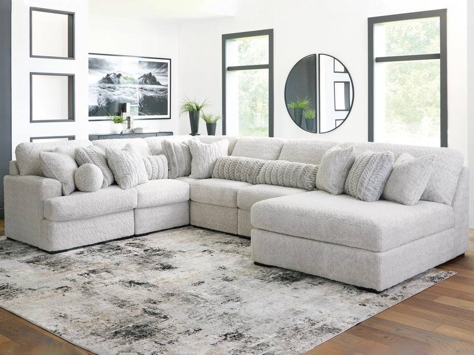 Cuddle Plush Sectional with Chaise - Mattress & Furniture Super Center (Tampa, FL)