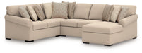 LadyMae Sectional with Chaise - Mattress & Furniture Super Center (Tampa, FL)