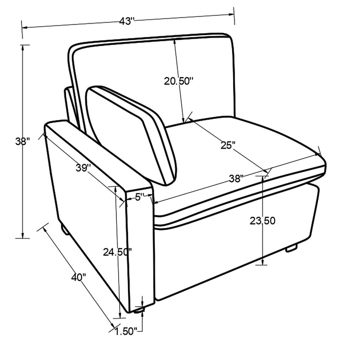 Collins Sectionals White