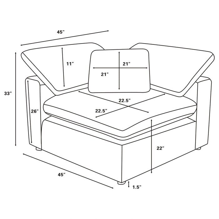Raleigh Corner Chair