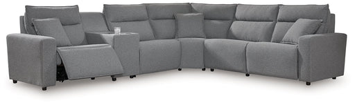 Modmax Reclining Sectional with Console - Mattress & Furniture Super Center (Tampa, FL)