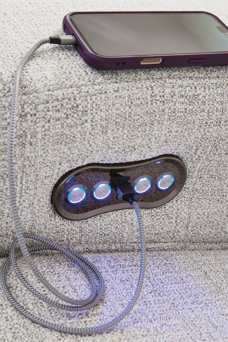 Modmax II Power Reclining Sectional with Audio Consoles - Mattress & Furniture Super Center (Tampa, FL)