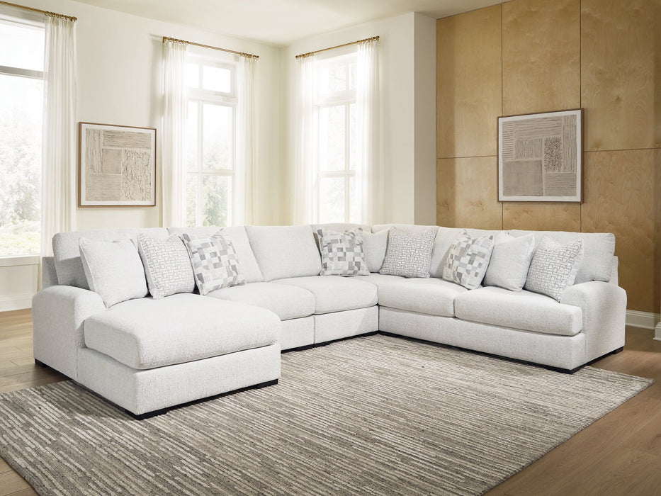 Misty-Lakes Sectional with Chaise - Mattress & Furniture Super Center (Tampa, FL)