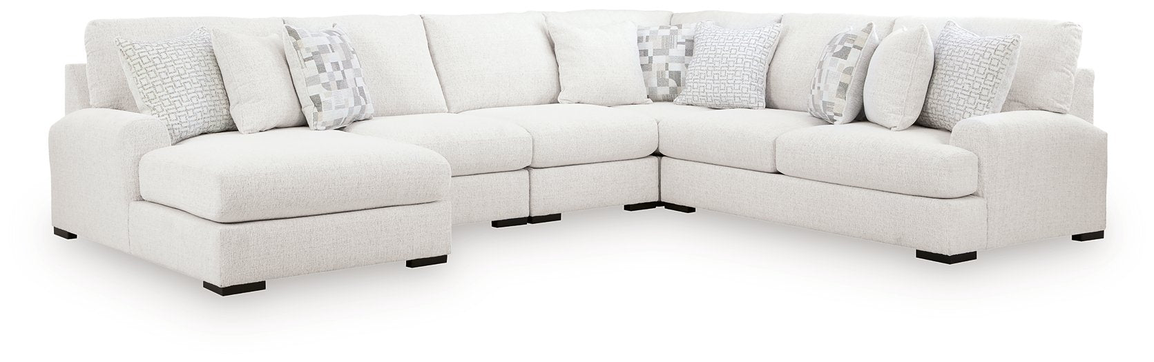 Misty-Lakes Sectional with Chaise - Mattress & Furniture Super Center (Tampa, FL)