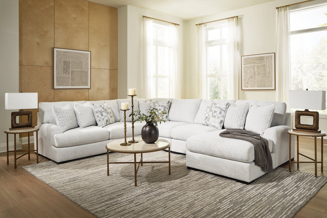 Misty-Lakes Sectional with Chaise - Mattress & Furniture Super Center (Tampa, FL)