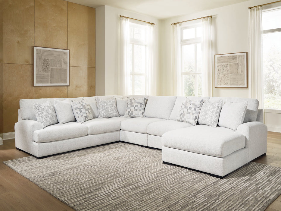 Misty-Lakes Sectional with Chaise - Mattress & Furniture Super Center (Tampa, FL)