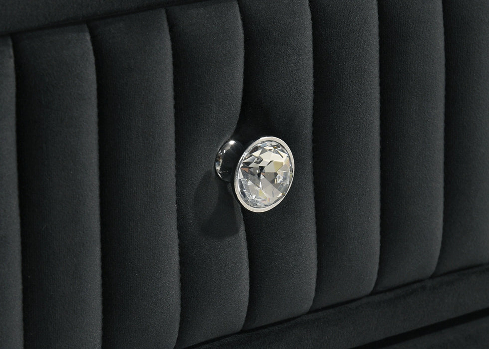 Ravenne Velvet Upholstered LED Chest