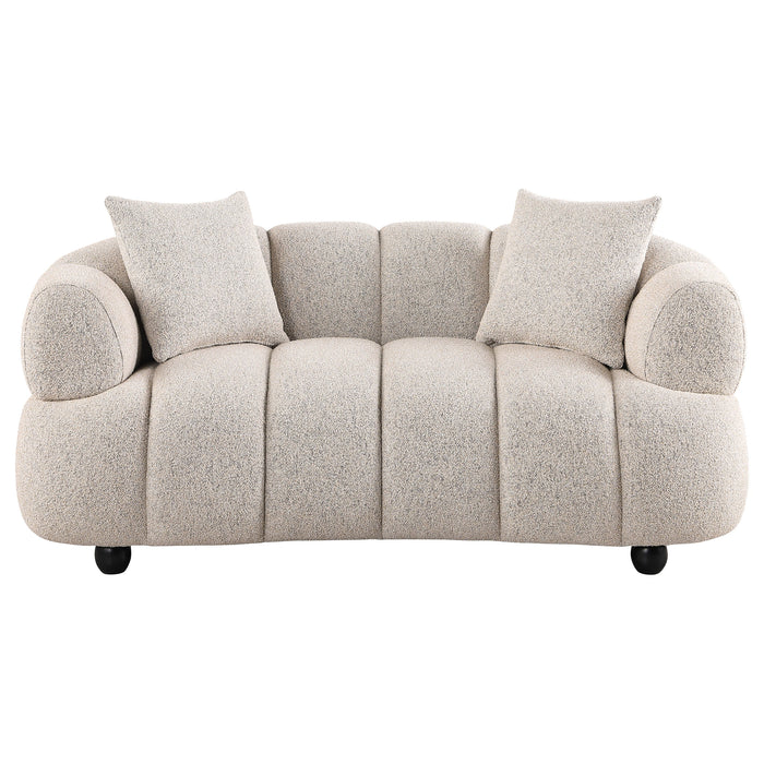 Whitney Woven Fabric Upholstered Loveseat