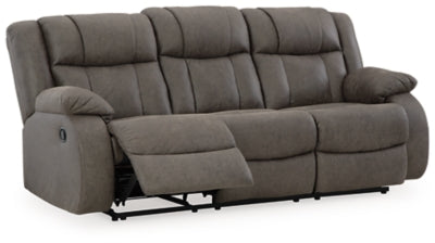 First Base Reclining Sofa - Mattress & Furniture Super Center (Tampa, FL)