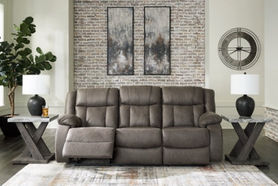 First Base Reclining Sofa - Mattress & Furniture Super Center (Tampa, FL)