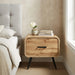 Rowan One Drawer End Table/Bedside Table-Natural