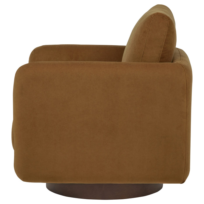 Iris Upholstered Swivel Accent Chair