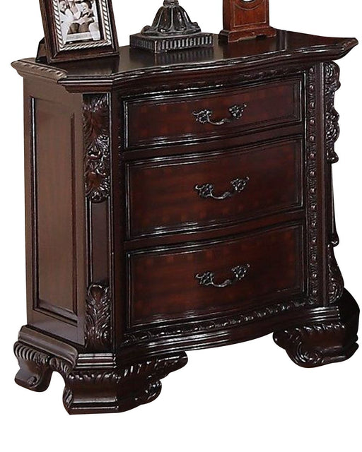 Crown Mark Furniture Sheffield Nightstand in Dark Cherry image