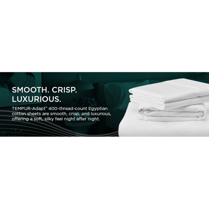 TEMPUR-Adapt Luxe Egyptian Cotton Sheets - Sleepy Blue