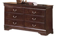 Crown Mark Furniture Louis Philip Dresser in Dark Cherry image
