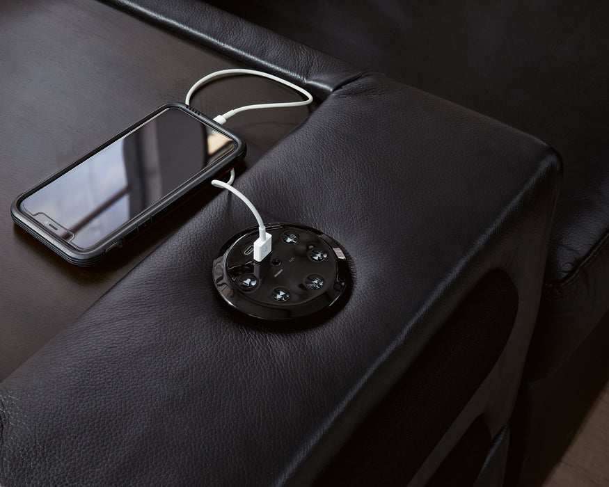 Modmax II Sectional with Chaise and Audio Consoles - Mattress & Furniture Super Center (Tampa, FL)