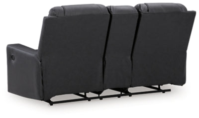 Mackmenville Reclining Loveseat with Console - Mattress & Furniture Super Center (Tampa, FL)