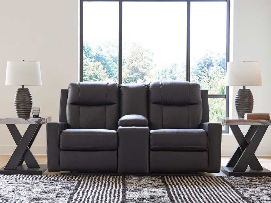 Mackmenville Reclining Loveseat with Console - Mattress & Furniture Super Center (Tampa, FL)