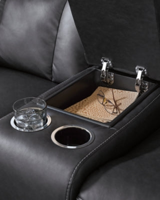 Mackmenville Reclining Loveseat with Console - Mattress & Furniture Super Center (Tampa, FL)