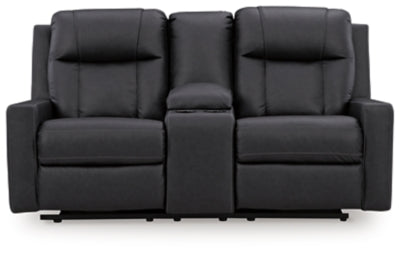 Mackmenville Reclining Loveseat with Console - Mattress & Furniture Super Center (Tampa, FL)