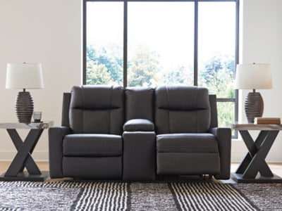 Mackmenville Reclining Loveseat with Console - Mattress & Furniture Super Center (Tampa, FL)