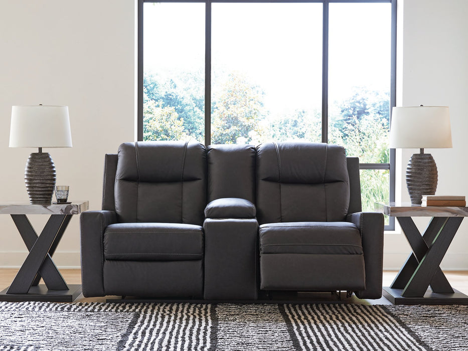Mackmenville Reclining Loveseat with Console - Mattress & Furniture Super Center (Tampa, FL)