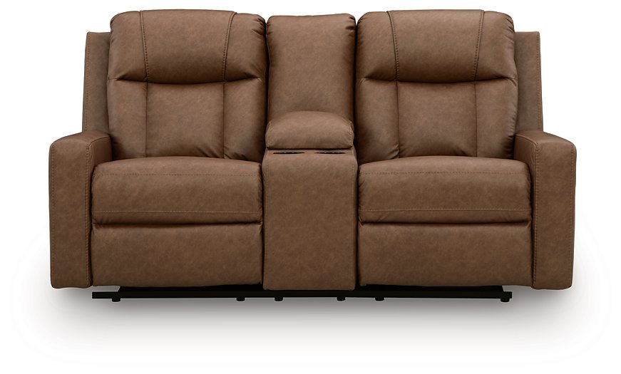Mackmenville Reclining Loveseat with Console - Mattress & Furniture Super Center (Tampa, FL)