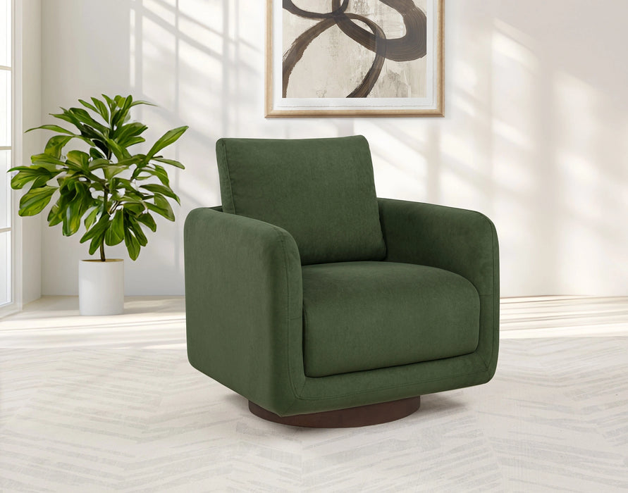 Iris Upholstered Swivel Accent Chair