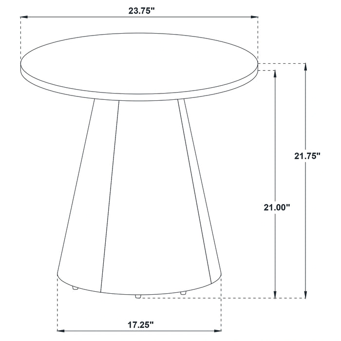 Franklin Round Pedestal End Table