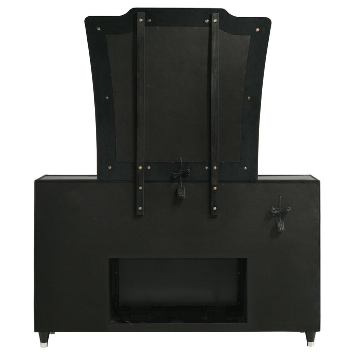 Lorient LED Flame Box Dresser with Mirror