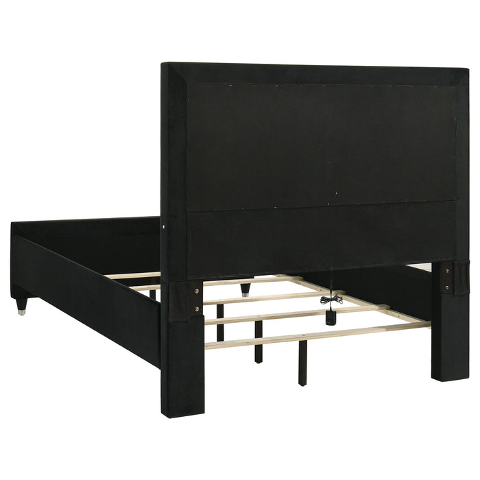 Ravenne Velvet Upholstered LED Bedroom Set