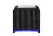 Beckett White/Black Nightstand with LED, Cooler and Speaker