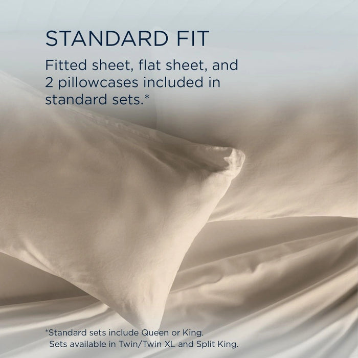 TEMPUR Classic Cotton Sheet Set Sandstone