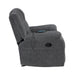 Redondo Glider Recliner W/Heat And Massage-Dk Gray
